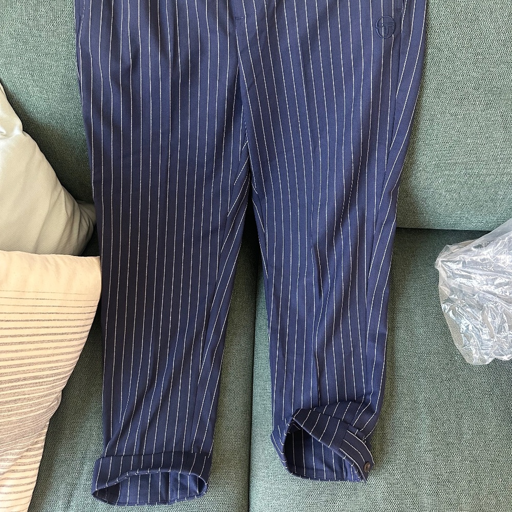 GESSATO SUITING TRACK PANT- MARITIME BLUE XL NEW